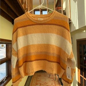Billabong Yellow Striped Sweater